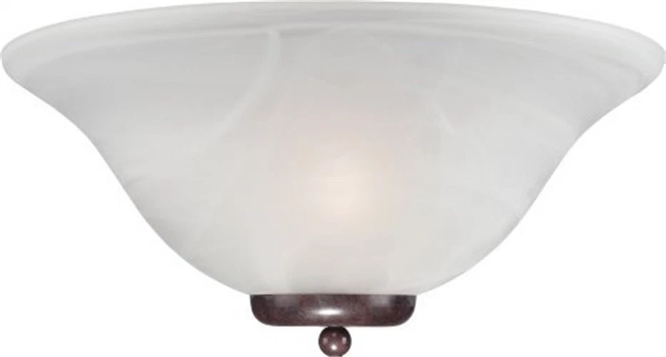 Nuvo 60-5378 - Wall Sconce in Old Bronze Finish with a Alabaster Glass Shade