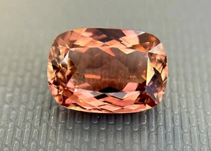 4.45 CT, Beautiful !! Orange Pink Tourmaline, Tourmaline Cushion, 11.7x8.4 mm - Picture 1 of 3