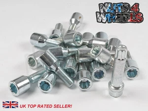20 x Zinc Tuner Alloy Wheel Bolts M12x1.5 fits Vauxhall Omega - Picture 1 of 2