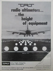 4/1977 PUB TRT DIGITALRADIO NAVIGATIONSSYSTEME AVIONIK RADIO HÖHENMESSER ANZEIGE - Bild 1 von 1