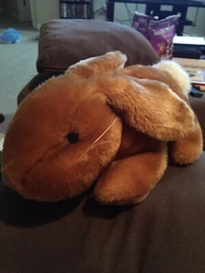B.J. Toy Co Bunny Rabbit Plush Stuffed Animal Toy Tan Floppy Ears - Picture 1 of 5