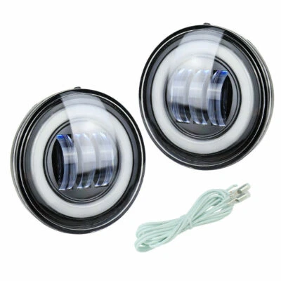 For 2007 2008-2013 Chevrolet Avalanche 1500 Tahoe LED Fog Lights White Halo DRL - Image 1 of 4