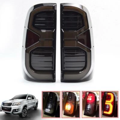 Fit Toyota Hilux Tail Light Smoke LED Pickup Mk5 Mk6 2005-2013 - Image 1 of 4