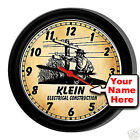 Personalized Klein Electrician Electric Tools County Lineman Wall Clock