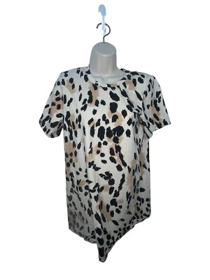 Vestido Camiseta Sanctuary Mujer Pequeña Replay Estampado Animal Sobre la Rodilla Cuello Redondo Foto 1 de 4