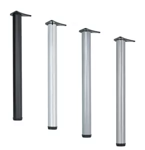 4x Häfele Piedi per Tavolo Gamba Underframe Altezza Regolabile 710 MM Tondo Ø 60 - Foto 1 di 34