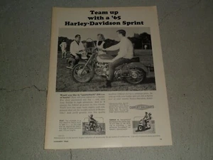 Anuncio/artículo de motocicleta Harley-Davidson Sprint 1965 - Imagen 1 de 1