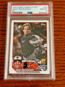 2023 TOPPS COMPLETE SET ADLEY RUTSCHMAN RC SP CARD #250 PSA 10 86589681 - Picture 1 of 2