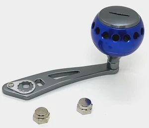 Power Handle 5X8 Shaft Fit Shimano Daiwa Okuma Abu Garcia Reels With R/Left Nuts - Picture 1 of 9