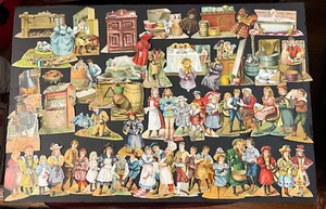 Antique Lion Coffee Victorian Trade Cards Paper Dolls Settings Clothes - Picture 1 of 8