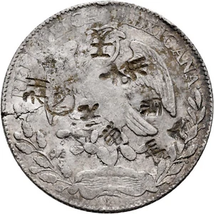 ► MEXIKO • 1863 ☆ 8 REALES ZACATECAS (MO) · SILBER • FREIHEIT ☆ KM#377.13 ☆D1361 - Bild 1 von 2