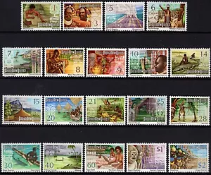1973-74 PNG Papúa Nueva Guinea Panorama Definitivo Set de 19 Como Nuevo Nunca Bisagras - Imagen 1 de 1