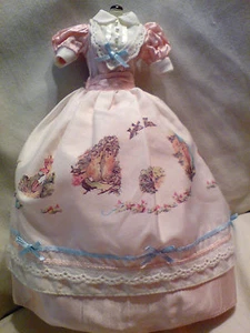 BARBIE COLLECTOR BEATRIX POTTER PINK DRESS FASHION COSTUME HTF - Picture 1 of 1