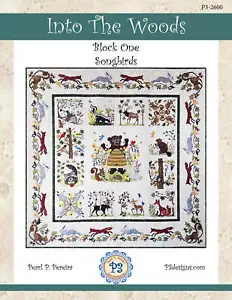 Into The Woods Applikation 13 Quilt Muster Set von Pearl P Pereira von P3 Designs - Bild 1 von 2