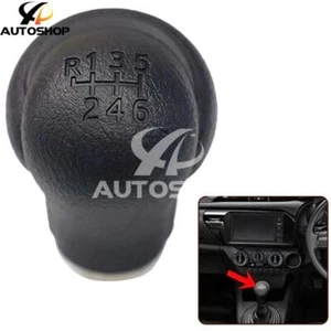 Black Gear Shift Knob For Manual 6 Speeds, For Toyota For Hilux Revo 2015-20 New - Picture 1 of 10