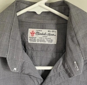 NICE Turnbull Asser Classic White Gray Stripe French Cuff Dress Shirt - Picture 1 of 11