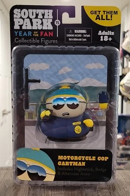 2011 Mezco Toys South Park Motorcycle Cop Cartman Collectible Figure - Image 1 of 4