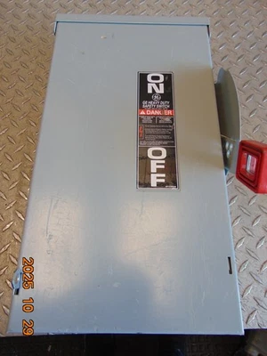 通用电气 THN3362R 60A 60 安培非可熔断安全开关类型 3R — 第 1/3 张图片