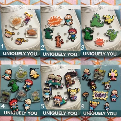 Crocs Handmade jibbitz 5pc Nickelodeon Rugrats Reptar Spike shoe charms Set - Image 1 of 4