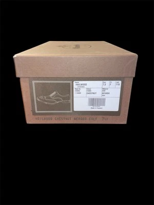 NEW IN BOX CHURCH’S CHESTNUT HAILWOOD DRESS SHOES SZ 8.5 US 7.5 EU ENGLAND - Image 1 of 4