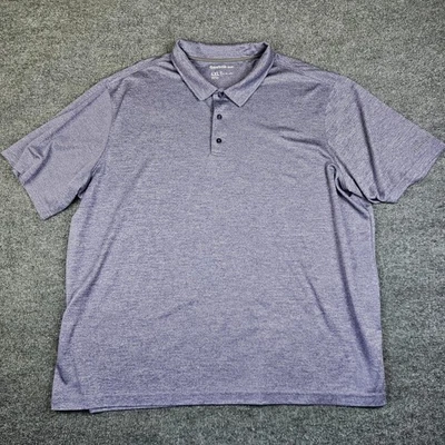 Polo de golf Reebok para hombre 4XLT alto púrpura manga corta rendimiento elástico Foto 1 de 4