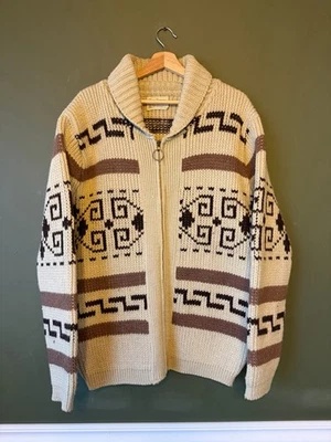 Vintage 70s Pendleton Original Westerley Big Lebowski Sweater Cardigan Talon Zip - Image 1 of 4