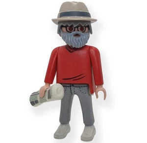 Playmobil  Grandfather w/ glasses and newspaper -  C51 - Picture 1 of 5