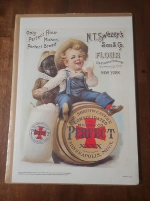 N.T. Swezey's Son & Co. Flour Advertising Sign Poster 1976 Factory Sealed VTG - Image 1 of 4