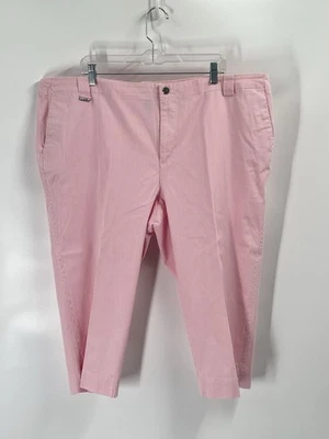 Ralph Lauren Nantucket Red Striped Crop Pants Cotton Old Money Country Club 2X - Image 1 of 4