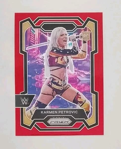 2024 Panini Prizm WWE - Karmen Petrovic (Rookie) - RED PRIZM - Bild 1 von 2