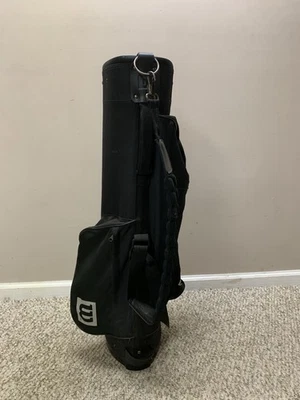 Wilson Golf Bag, Lightweight Three Compartment 34”, With Shoulder Strap Black - Image 1 of 4