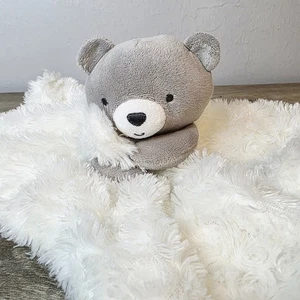 Carters Just One You BEAR weiß grau Plüsch Lovey Sicherheitsdecke #68167 Moon - Bild 1 von 8