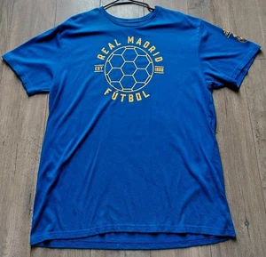 Adidas - Real Madrid Futbol - Blue Shirt Men's Size XL  - Picture 1 of 10