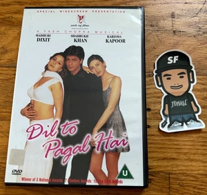 VTG 1999 DIL TO PAGAL HAI YASH RAJ FILMS DVD HINDI BOLLYWOOD INDIAN DVD MOVIE - Picture 1 of 4