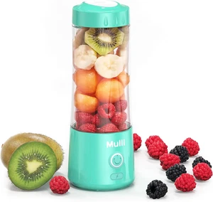 Tragbarer Mixer, USB Wiederaufladbarer Persönlicher Mixer für Smoothie und Shakes, Mini B - Bild 1 von 12