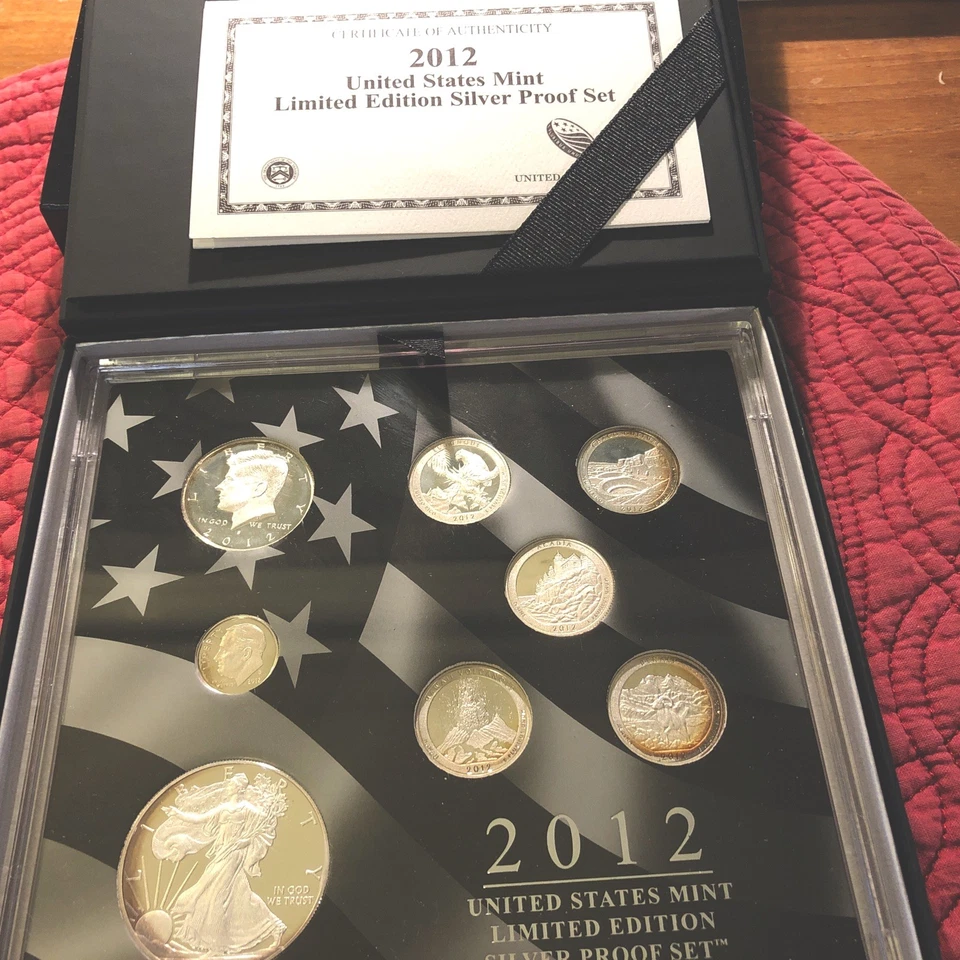 2012 U.S Mint Limited Edition Silver Proof Set OGP COA Beautiful Toning & Luster - Image 1 of 1