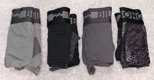 BILLABONG Performance Micro 4 Pk Dark Grey Black Grey Boxer Briefs Mens S M XL - Picture 1 of 11