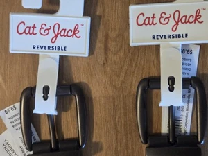 Two (2) Cat & Jack Reversible Belts (Brown & Black) Size L 33" - Picture 1 of 7
