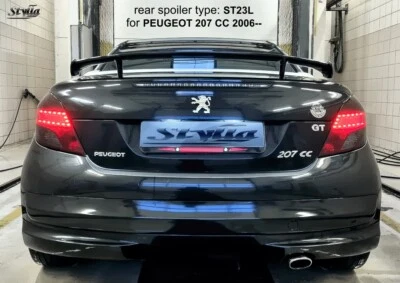 SPOILER REAR BOOT TRUNK TAILGATE PEUGEOT 207 CC WING ACCESSORIES - Image 1 of 4