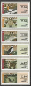ISLE OF MAN 2023 CHRISTMAS WILDLIFE MNH SELF ADHESIVE SET BIRDS ROBIN PUFFIN - Picture 1 of 1