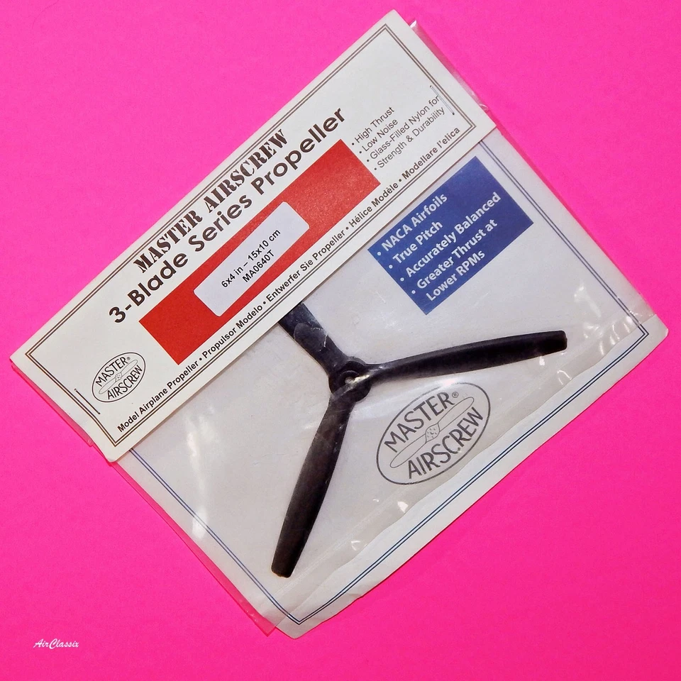 Master Airscrew #MA0640T 3-Blade 6 x 4 Prop NIP - Image 1 of 1
