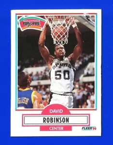 1990-91 Fleer Basketball #172 David Robinson RC Sehr guter Zustand +/Ex San Antonio Spurs (SB2) - Bild 1 von 2