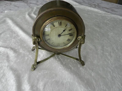 RARE pendule horloge Suisse BUREN pieds en bronze tête de bélier - Photo 1/4