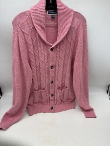 Charter Club Women's Pink Shawl-Collar Cardigan Sweater 5 Buttons 2 Pockets XXL - Picture 1 of 7
