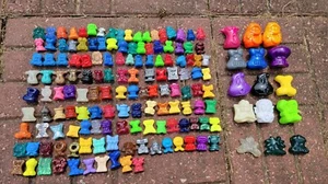 Crazy Bones Lot of 155 Magic Box Mixed Figures & Case Eggy Glow Metal Gogos VTG - Picture 1 of 15
