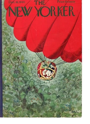 NEW YORKER MAGAZINE ORIGINAL COVER DATED 16th DECEMBER 1944 BY ALAIN - Image 1 of 2