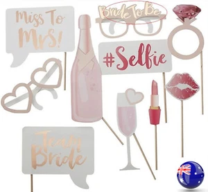 Bride to be Hens Night Party Bachelorette Selfie Photo Booth Prop Game Pink Sign - Picture 1 of 10