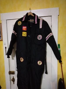 Vintage 1970's Arctic Wear One Piece Purple White Black Snow mobile Suit Large  - Picture 1 of 15