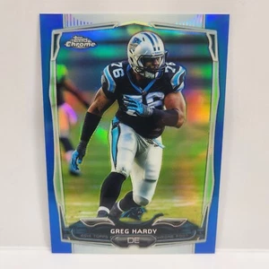 2014 Topps Chrome #24 Greg Hardy Color Match Blue Parallel Numbered /199 NFL - Picture 1 of 2