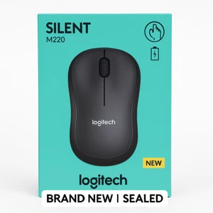 Original Logitech M220 Silent Mouse Wireless USB 18-Month Battery Quiet Click - Picture 1 of 4